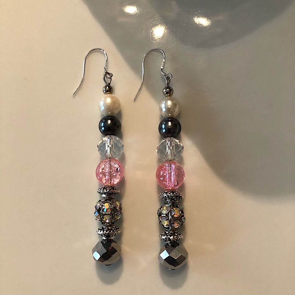 Pair of earrings designed & hand made old fashion way by me Makeda . Great gift